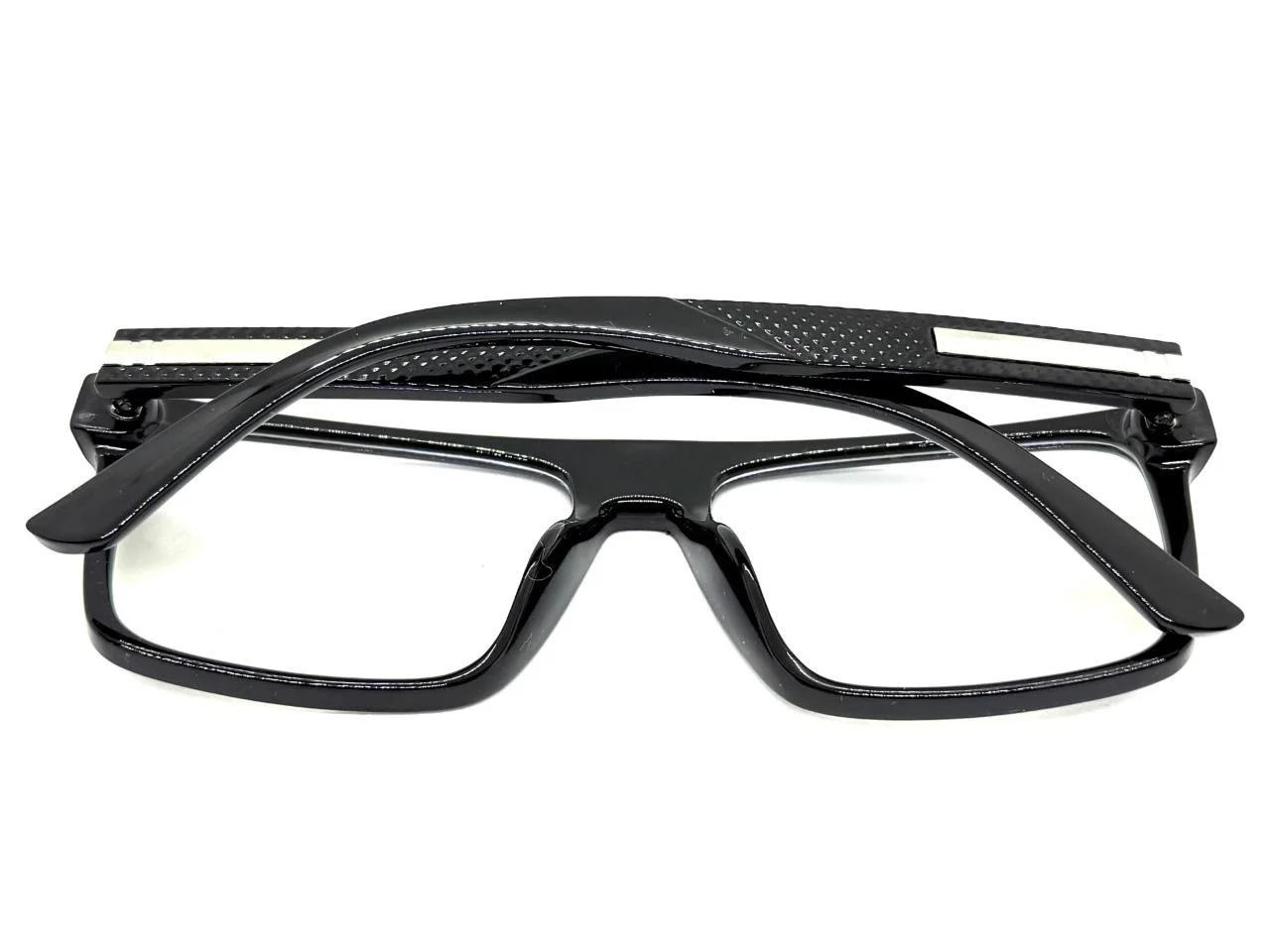 Classy Elegant Modern Blue Light Block Computer EYE GLASSES Large Black Frame 2