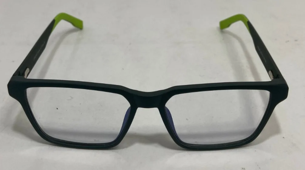 Classy Elegant Modern Blue Light Block Computer EYE GLASSES Large Black Frame 3